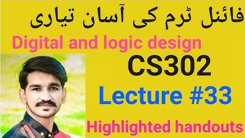 Cs302 Lecture 33 |vu short Lectures by Amir|Final term preparation|moory machine and mealay machine