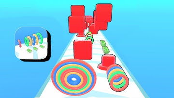 Hoop Stack Run 3D - All Levels Gameplay (iOS & Android) Part 13