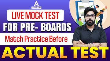 CBSE Class 10 | Maths | Live Mock Test For CBSE Board Exam 2023 | Pre Boards | Gagan Makkar Sir