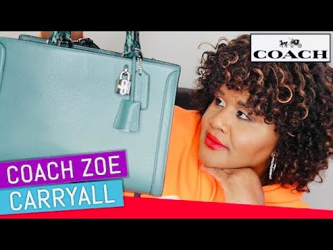 Coach Zoe Carryall in Refined Pebble Leather - YouTube