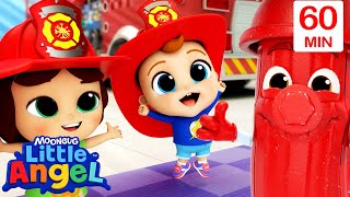 Fire Safety Song | Little Angel 1 HR | Moonbug Kids - Fun Stories and Colors by Moonbug Kids - Fun Stories and Colors 5,880 views 1 month ago 1 hour, 1 minute