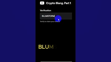 Crypto Slang. Part 1 Blum Video Code Today  | 24 October  Blum  Verification  Crypto Slang. Part 1
