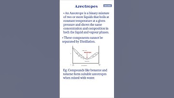 Azeotropes | Azeotropic Mixtures | Distillation | Medi Queries 🎓