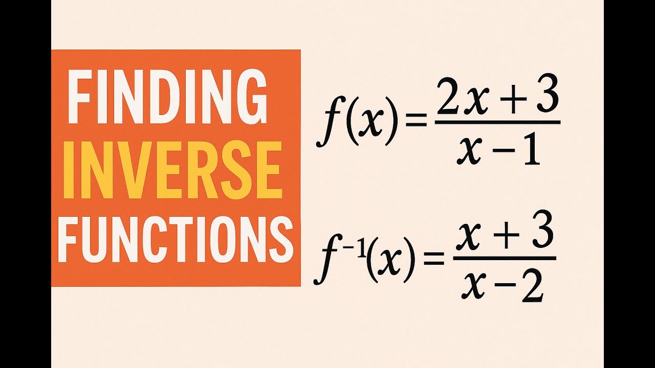 How to Find the Inverse of a Function | Step-by-Step Guide - YouTube