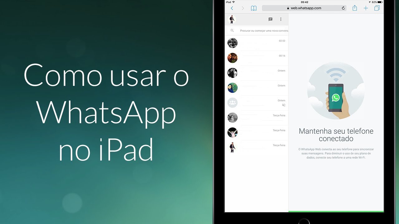 Como usar o WhatsApp no iPad - Dica - YouTube
