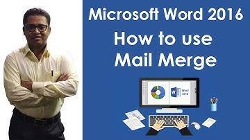 How to use Mail Merge in M S Word 2016