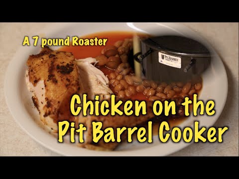 Chicken (a 7 pound roaster) on the Pit Barrel Cooker - YouTube