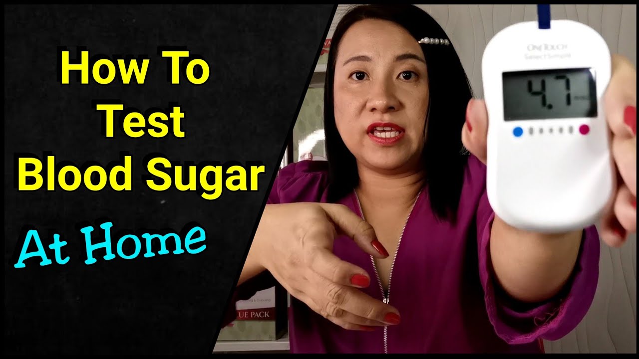 How To Test Blood Glucose At Home How To Use One Touch Glucose Meter YouTube