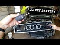 AUDI A3 A4 A6 A8 KEY BATTERY REMOTE CONTROL BATTERY REPLACEMENT