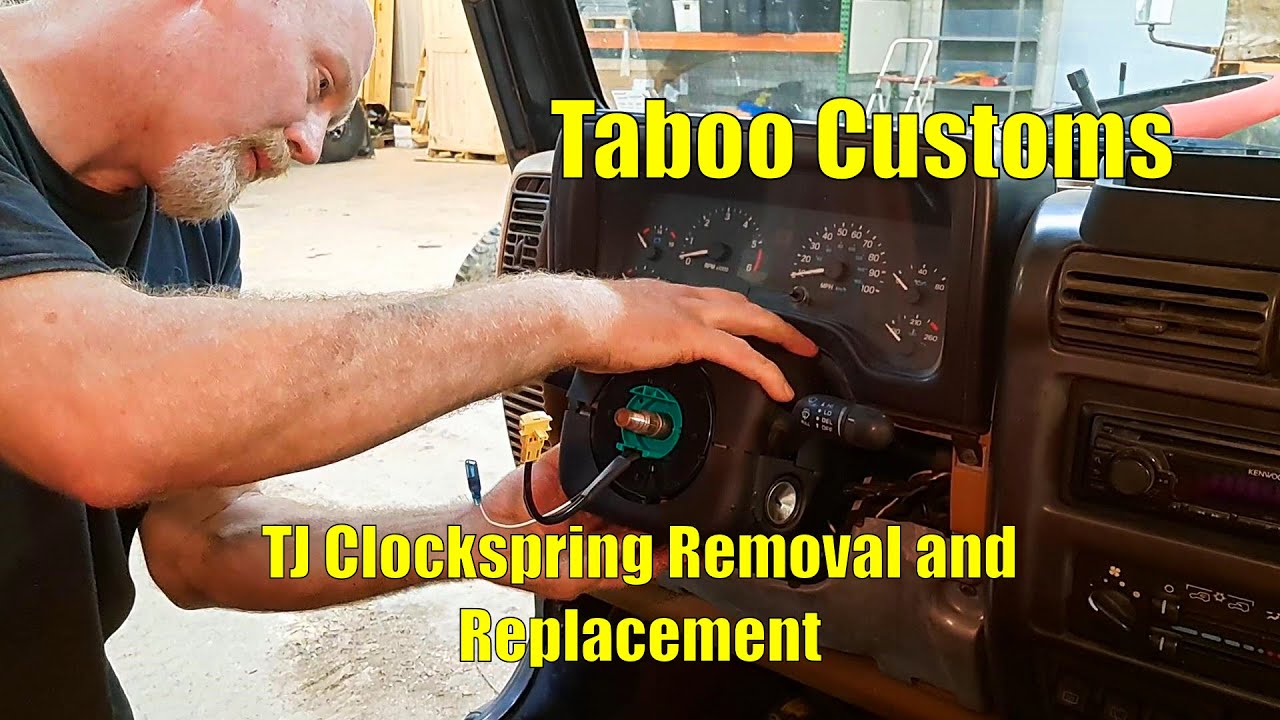 Jeep TJ Clock Spring Replacement and Where They Fail - YouTube
