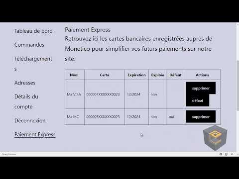 Paiement express sur la passerelle Monetico pour WooCommerce