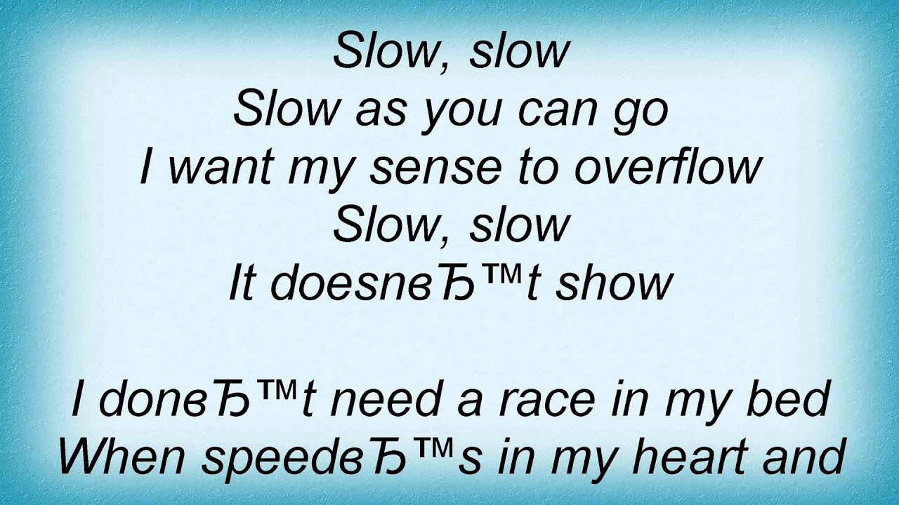 Depeche Mode Slow Lyrics YouTube