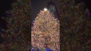 Rockefeller Christmas Tree Lights Up to Mark the Start of New York's Christmas Season