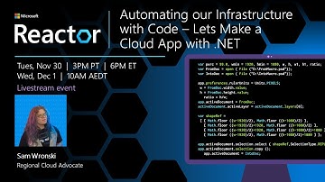 Automating our Infrastructure with Code – Lets Make a Cloud App with .NET