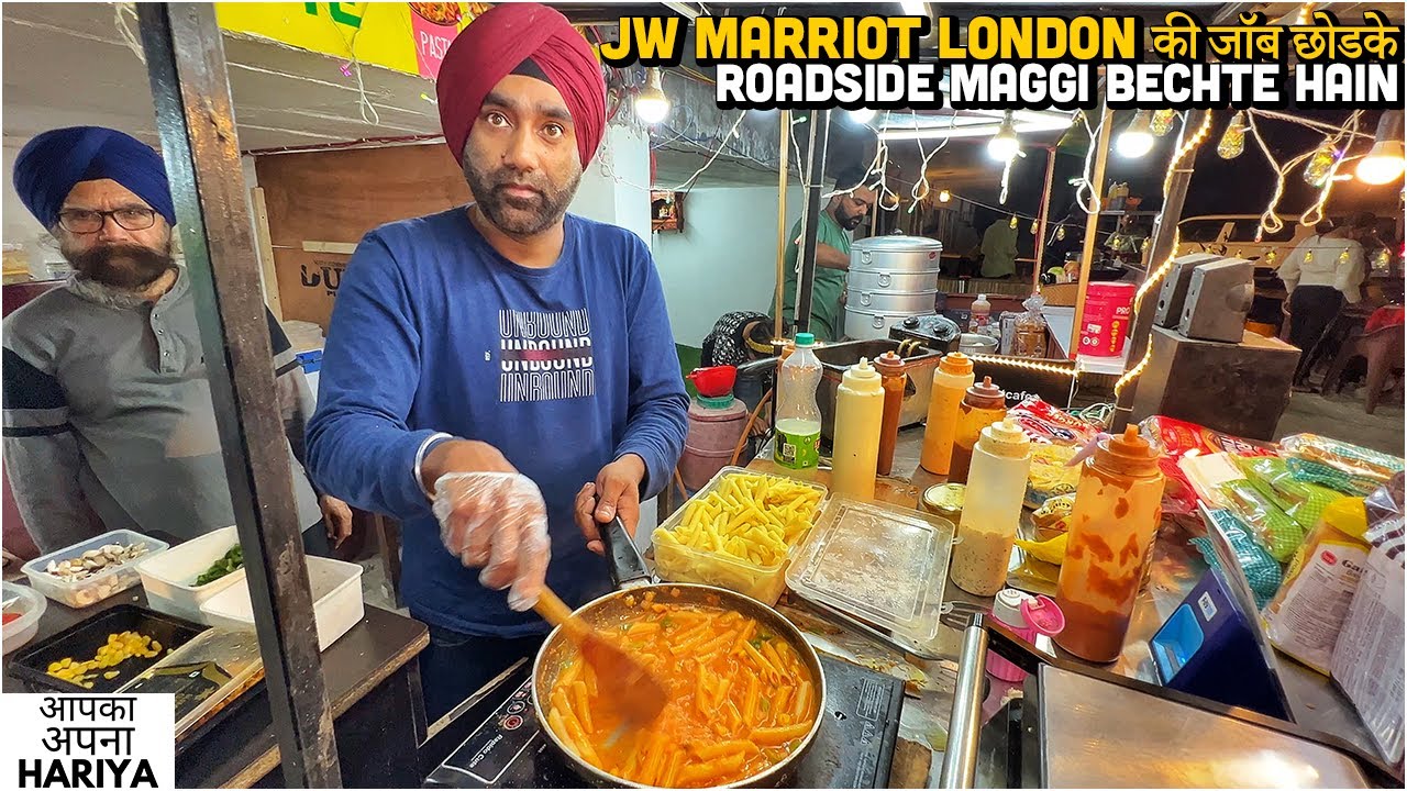 40/- Rs Indian Street Food   London wale Sardarji ka Kohinoor Burger, Taj Mahal Maggi, London Pizza