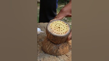 How to make Coconut Agarbatti Stand || Easy To Make #shorts