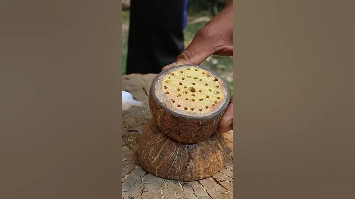 How to make Coconut Agarbatti Stand || Easy To Make #shorts