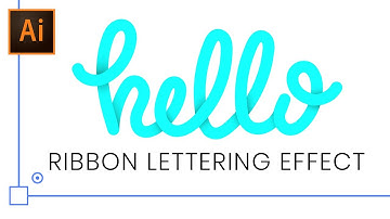 Hand Lettered Text Ribbon Effect | Follow Along Tutorial | Adobe Illustrator