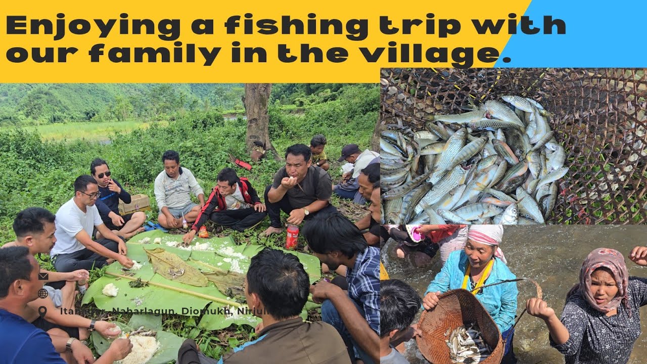 We are thoroughly enjoying a fishing trip with our family in the village.