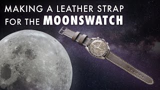 Handcrafting a leather MoonSwatch strap - Leathercraft tutorial