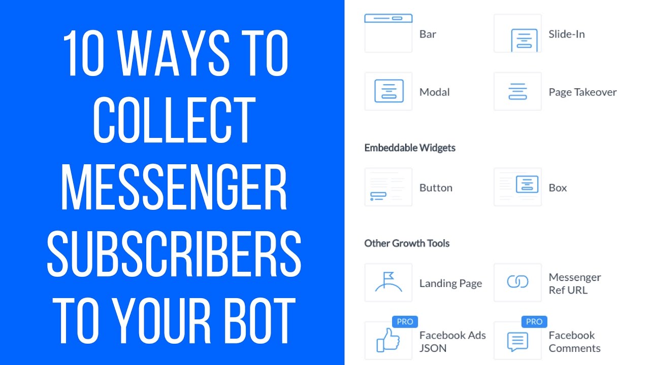 10 Ways To Collect Messenger Subscribers To Your Chat Bot Even If You Have No Audience