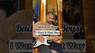 This “I Want It That Way” cover will take you back to the 90s #guitarsolo #guitarcover #shorts