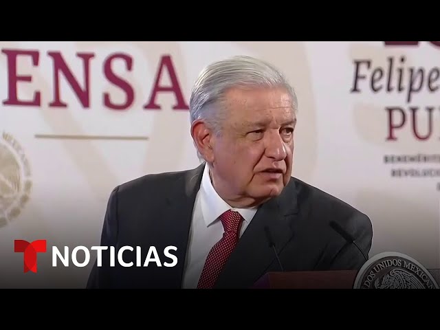 AMLO es cuestionado sobre migración y acepta que no podrá resolverlo solo | Noticias Telemundo