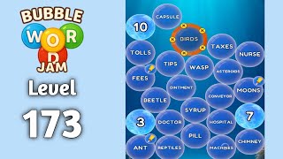Bubble word jam level 173 walkthrough solution 