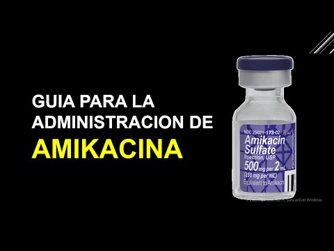 Vídeo: Amikacina: Instrucciones De Uso, Inyecciones Para Niños, Precio De Un Antibiótico