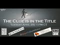 Booklist Webinar—The Clue is in the Title