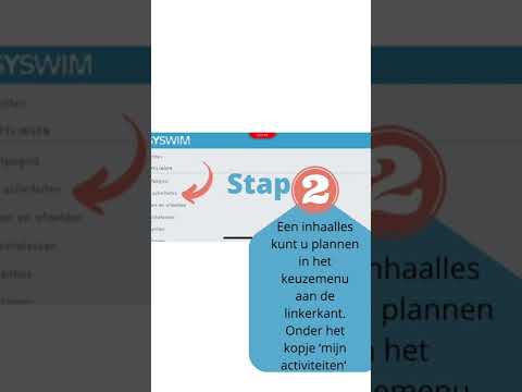 Inhaal lessen plannen Easyswim portal