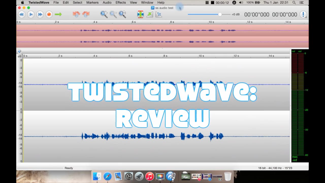 editing in twistedwave