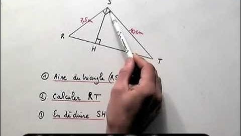 Aire de triangle et théorème de Pythagore