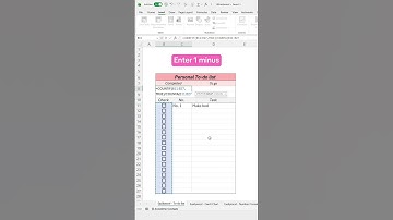 How to create a dynamic to-do list in Excel! #excel #spreadsheets #todolist