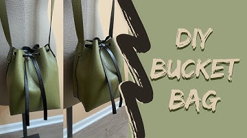 How to make a Bucket Bag | DIY Bucket Bag | Leather craft | Mansur Gavriel style | Beginner Friendly