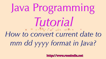 How to convert current date to mm dd yyyy format in Java?