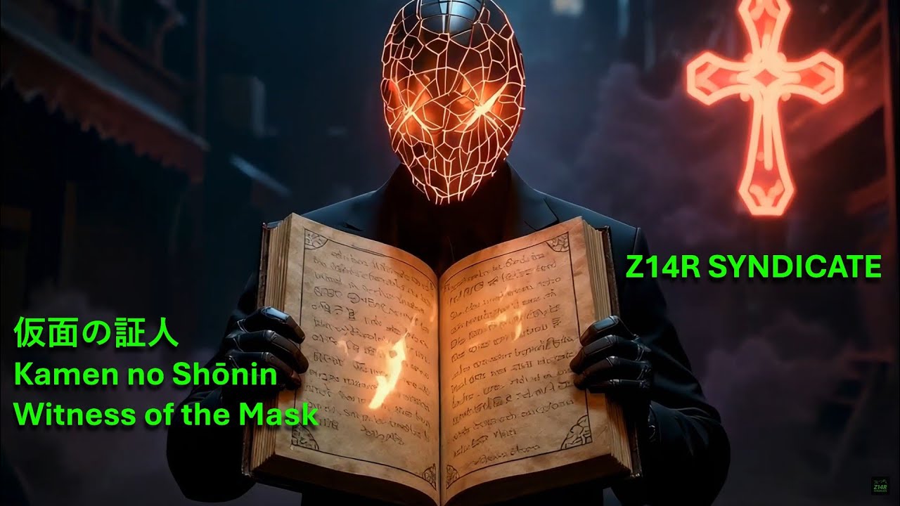 仮面の証人 (Kamen no Shōnin – Witness of the Mask) | Dark Synthwave × Industrial Rock × Cinematic