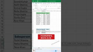 Multiple Columns VLOOKUP in Excel 💥 | Lookup Multiple Values Easily #focusinguide #shorts