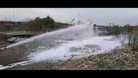 FB-5X branch fire Fighting by AFFF Foam.