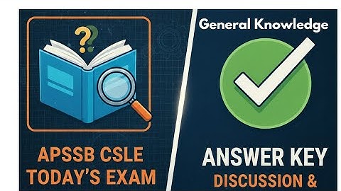 General Awareness Answer key of APSSB CSLE 2025 | Constable,  Fireman,  MTS 🔥