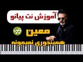 آموزش آهنگ همینجوری نمیمونه از معین با پیانو