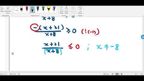 MAT133 (In8) Rational Linear Inequality Example 1.5 (b)