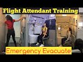 Flight Attendant Training |Evacuation Emergency