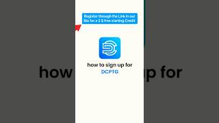 How to sign up for DCPTG + 5$ free #shorts #dcptg #trading screenshot 1