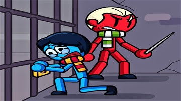 🔴 Red And Blue Stickman Prison 🔵 GAMEPLAY Levels 1-11 (Android, iOS) | Early Access