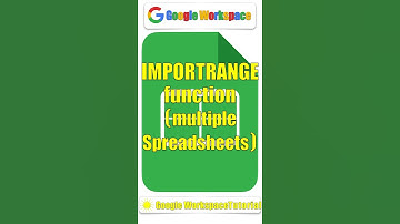 IMPORTRANGE function (multiple Spreadsheets) | #Short