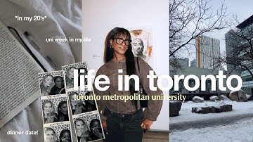 realistic week in my life as a toronto met student *grwm, lectures, and friends*