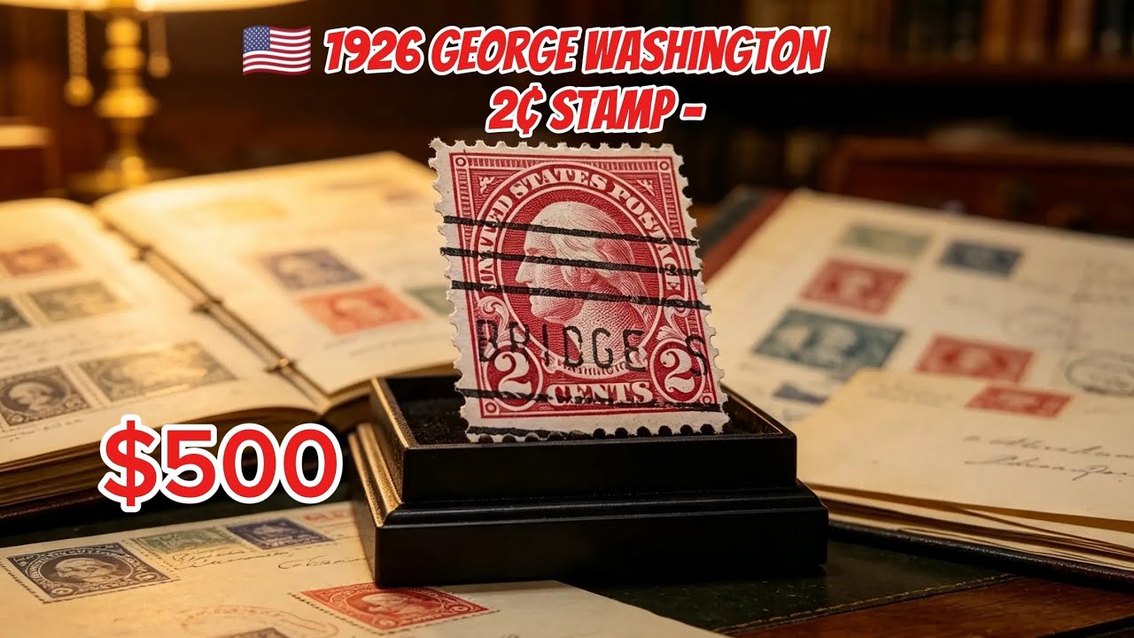🇺🇸 1926 George Washington 2¢ Stamp – Worth $500?#RareStamp