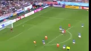 Eboue Kouassi hits the post vs Serbia & Montenegro