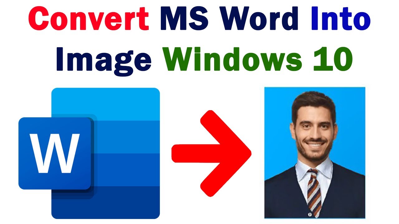 How to Convert MS Word Into Image Windows 10 || MS Word Tutorial ...